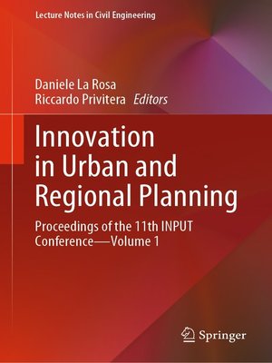 cover image of Innovation in Urban and Regional Planning